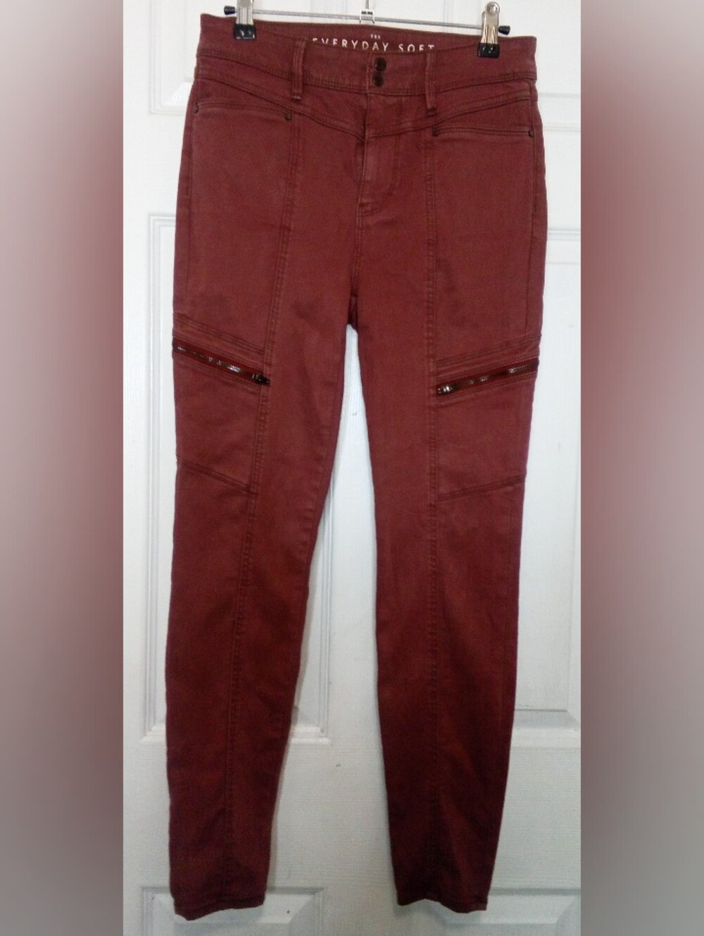 White House Black Market Burnt Clay Skinny Cargo Pants